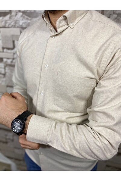 BENESSE μακρυμάνικο πουκάμισο με μονή τσέπη