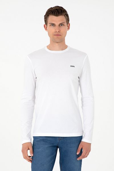 U.S. Polo Assn. Ανδρικό λευκό φούτερ Basic 50298246 -vr013