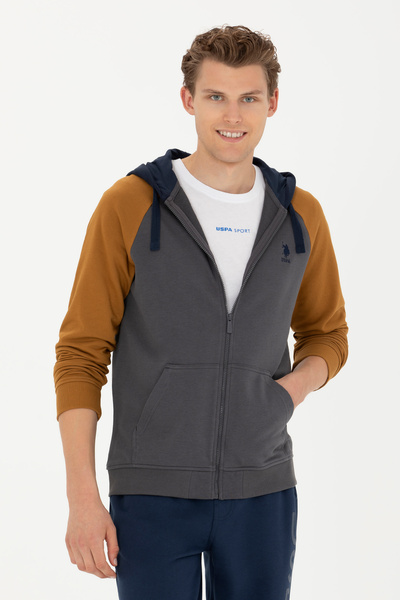 U.S. Polo Assn. سترة أنثراسايت محبوكة للرجال 50273947 -VR006