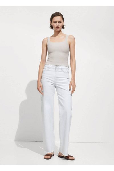 MANGO Woman Knitwear rib blouse