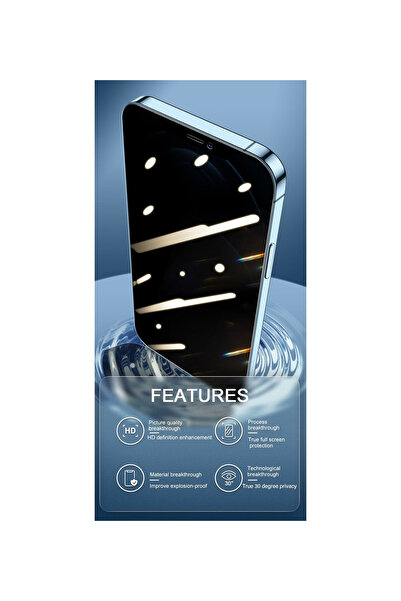 Fibaks Full Cover Ghost for iPhone 13 Pro Max/14 Plus - Hidden Glass Screen Protector