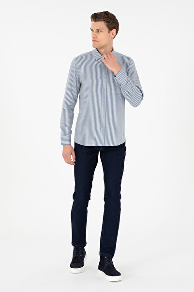 U.S. Polo Assn. Erkek Mavi Slim Fit Jean Pantolon 50296881-DN0022