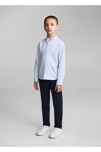MANGO Kids Cămașă Oxford cu dungi