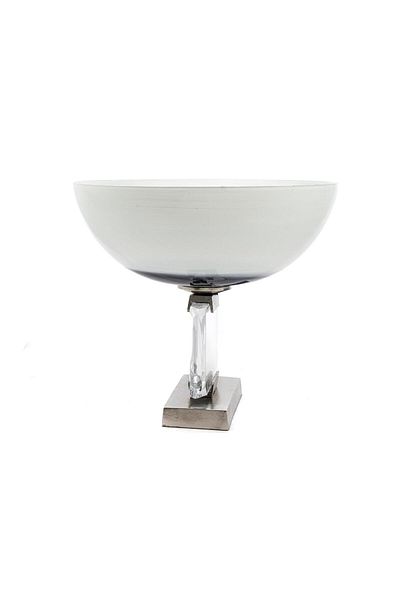 Mikasa Moor Blue White Glass Decor Bowl 36X32Cm