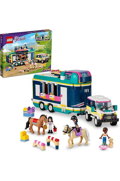 STOREMAX Friends Horse Show Trailer 41722 Vote Including Horse Riding Equipment for Kids Ages 8+