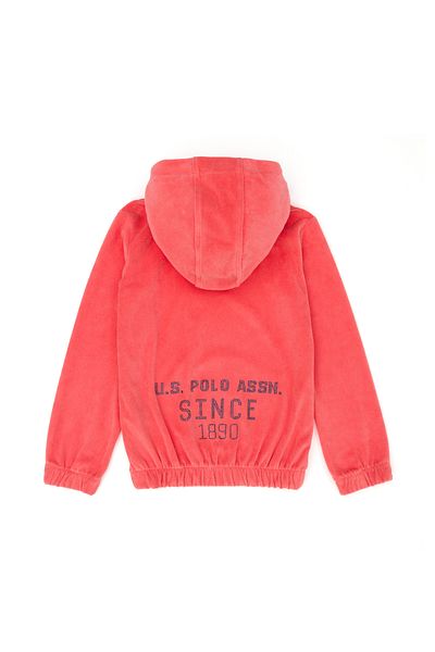 U.S. Polo Assn. Pink Kids Sweatshirt Hooded - 50272420 -Vr041