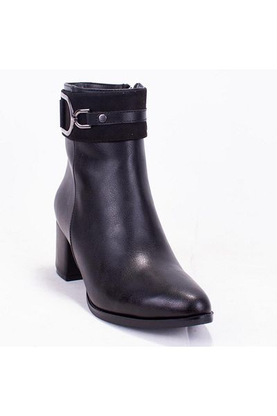 DAGOSTER Dza07-92822500 Μαύρες κλασικές γυναικείες μπότες με τακούνι