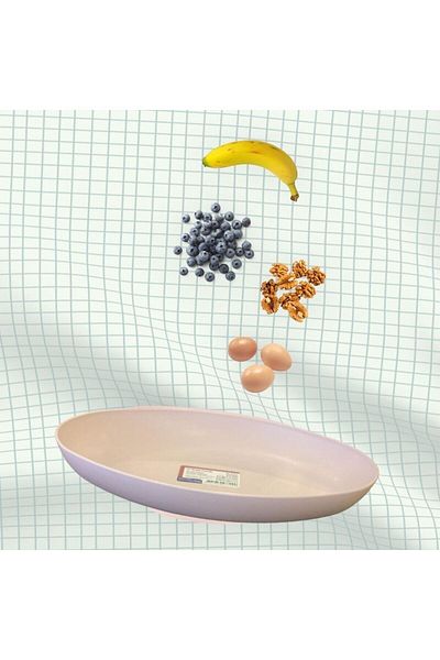 Üçsan Plastik Salad Plate & Plastic Boat Snack Serving Plate 15x24x4cm