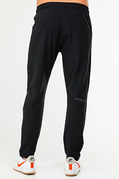 speedlife Black Regular Straight Leg Large Size Men's Tracksuit Bottom Xd0404