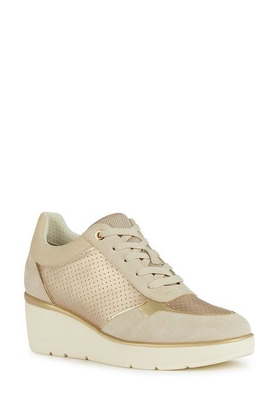 Geox Geox Beige Trainers Womens Shoes