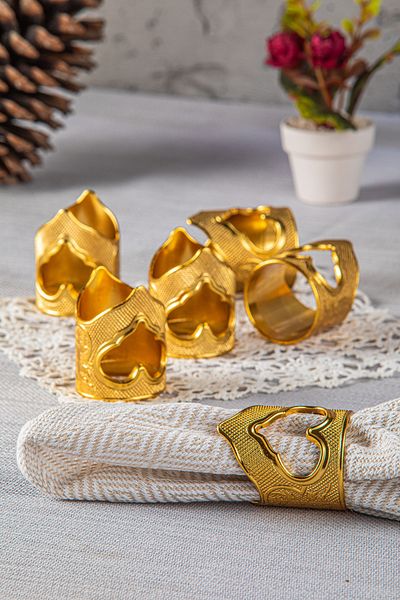 Sena Θήκη για υφασμάτινες χαρτοπετσέτες Desire 6-Piece Heart, Θήκη για χαρτοπετσέτες παρουσίασης (227-K)