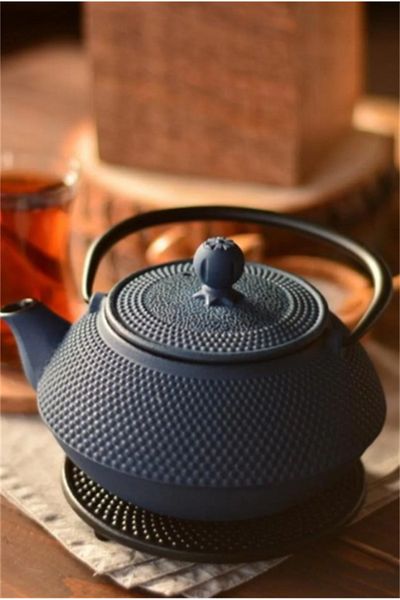 Bambum Taşev T0077 Linden Hyacinth 750 ml Sky Blue Cast Teapot