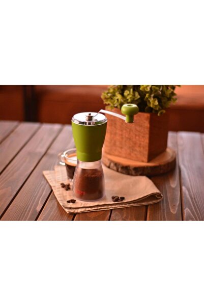 Bambum Taşev T0850 Grinde Kahve Ve Baharat Öğütücü Yeşil (KAHVE DEĞİRMENİ)