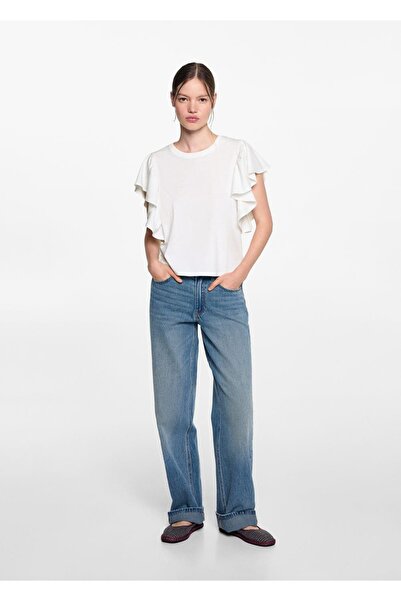 Mango Teen Tricou Alb Pentru Copii