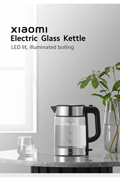 Xiaomi Electric Glass Kettle Black Xiaomi Türkiye Guaranteed