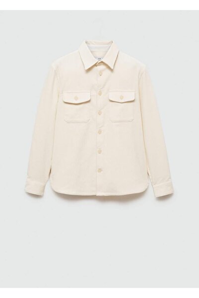 MANGO Man Cepli fitilli kadife gömlek ceket