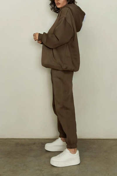 ruNadeS Σετ ποδιών Soft Fit - Γυναικεία φούτερ με στυλ περπατήματος και πόρτα