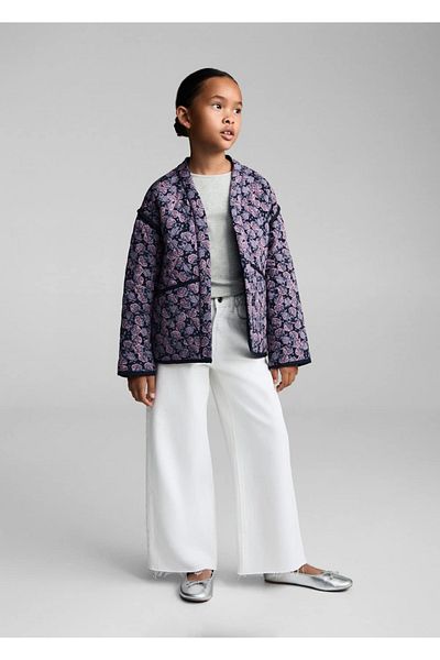 MANGO Kids Tricou cu coaste cu maneci lungi