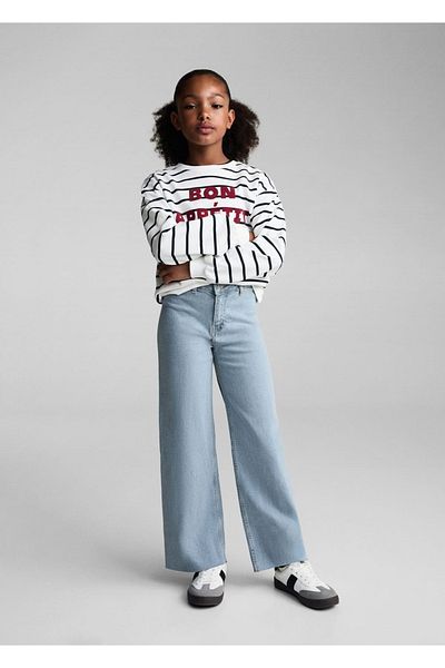 MANGO Kids Jeans with seamless culotte on the legs