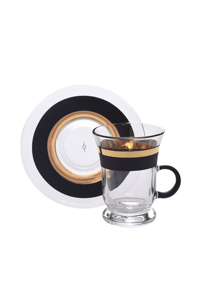 Decorium Çay Takımı Kulplu 12 Prc Vision Black M02048