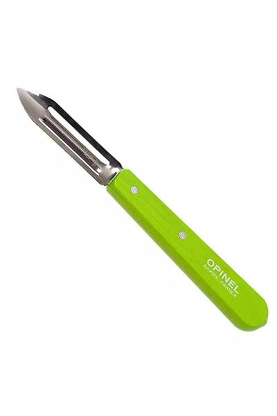 Opinel Green Essential Stationary Vegetable Fruit Peeler