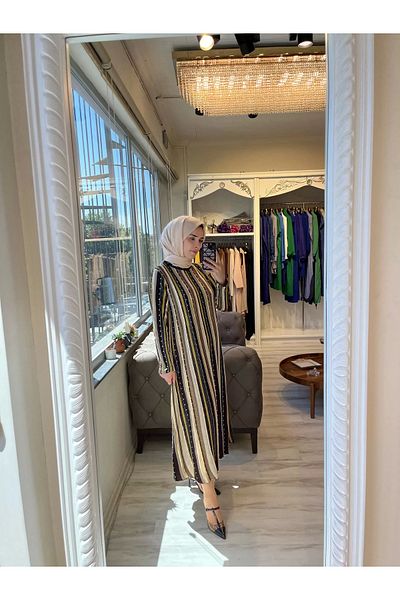 Invee Rochie din tricotaje cu sclipici - Model 5875
