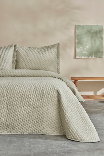 Karaca Home Меко двойно покривало Breeze Sage