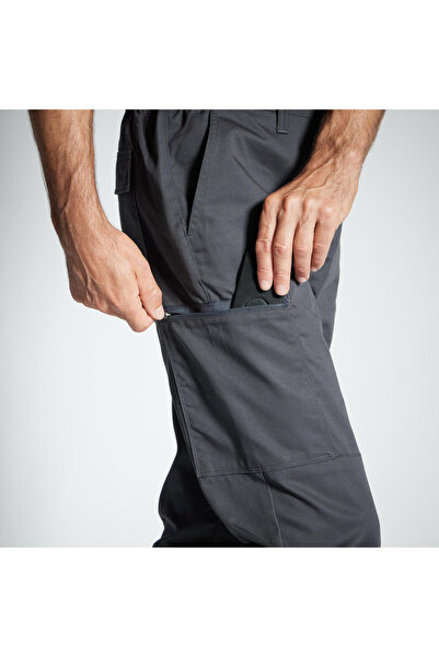 Decathlon Solognac Men's Cargo Hunter Pants - Gray - Hunting and Nature Observation - Steppe 300