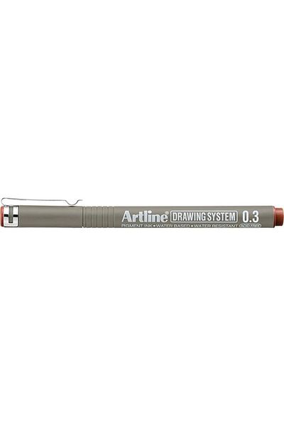 artline 233n Drawing Pen - 0.3 Mm Sepia, Drawing System