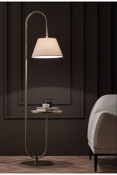 Enza Home Epic Sehpalı Lambader - Bej