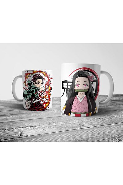 Pixxa Kimetsu No Yaiba Demon Slayer Tanjiro Nezuko Mug