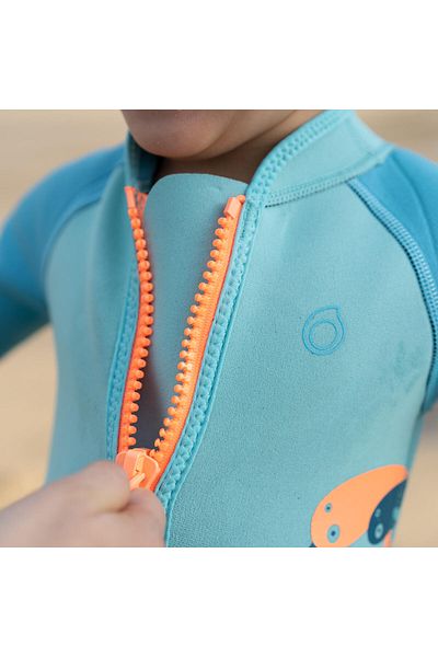 Decathlon Subea Kids Neoprene Shorty - 2 mm - Turquoise