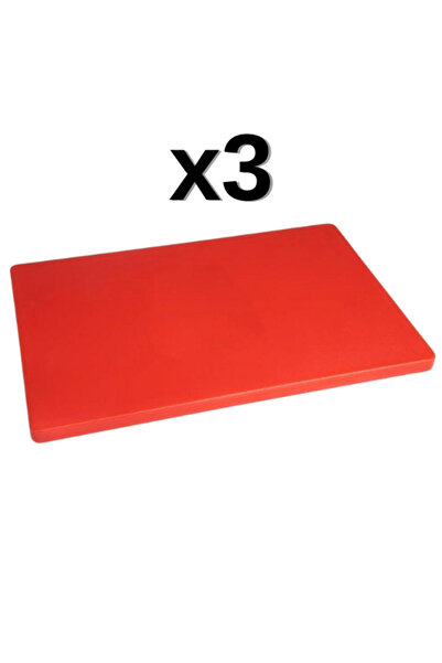 Türkay 3'lü Türkay 60x40x4 cm Polietilen Kesme Tahtası Kesim Levhası 4795