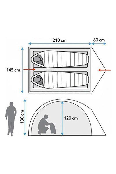 Evolite Turtle 2 Kişilik Çadır - 4 Mevsim