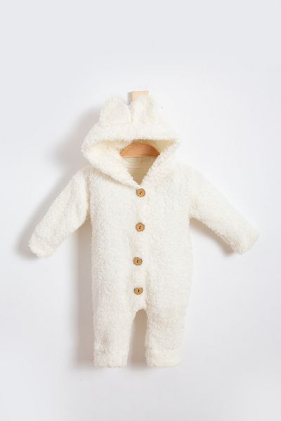 SuAy Baby Wellsoft Plush Winter Baby and Kids Jumpsuit - Unisex Buttoned Sleeping Costume