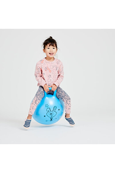 Decathlon Domyos Çocuk Mavi Ayarlanabilir Zıp Zıp Top 40 - 45 Cm