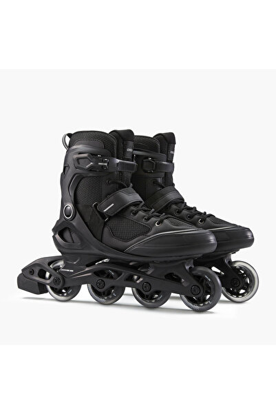 Decathlon Single Row Adult Fitness Skates - Black / Gray - Fit100