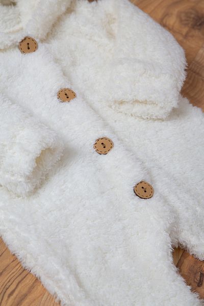 SuAy Baby Wellsoft Plush Winter Baby and Kids Jumpsuit - Unisex Buttoned Sleeping Costume