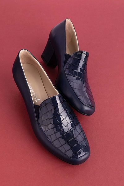 Gondol Short Heeled Genuine Leather Shoes - Vdt.61