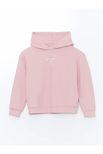 LC Waikiki LCW Kids Light Dusty Rose kapucnis pulóver és leggings lányoknak