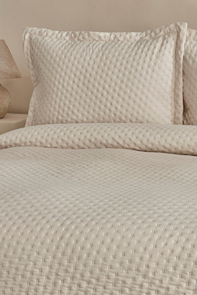Karaca Home Breeze Soft Tek Kişilik Yatak Örtüsü Ekru