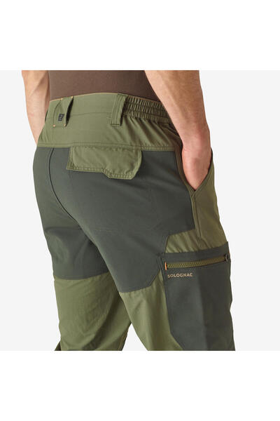 Decathlon Solognac Men's Cargo Hunter Pants - Green - Hunting and Nature Observation - 520