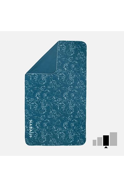 Decathlon Πετσέτα Nabaiji Microfiber - L - Τυπωμένη - 80 X 130 cm