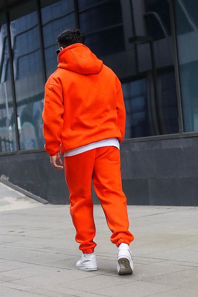 ruNadeS Ανδρικό Σετ Φούτερ με Τσέπη Καγκουρό Soft Oversize - Home Wear