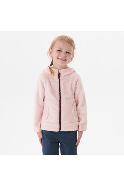 Decathlon Warm Outdoor Fleece for 2-6 Years Old Children - Pink Mh500