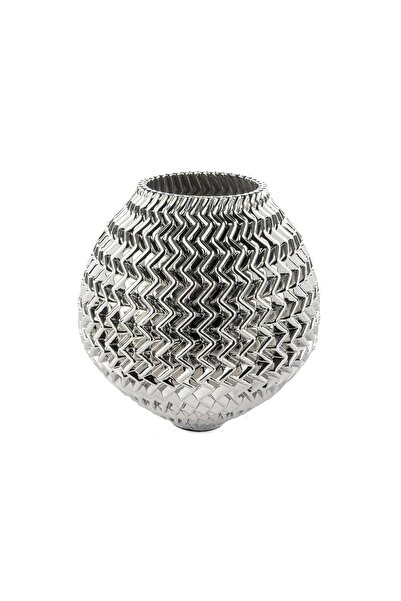 Mikasa Moor Silver Porcelain Vase 30cm