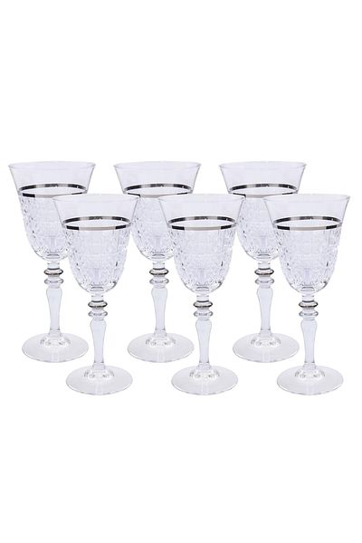 Canba Paris Boutique 6-Piece Standing Goblet Platinum