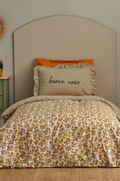 Karaca Home Set cuvertură de pilota 100% bumbac single Young Buona Notte (montată)