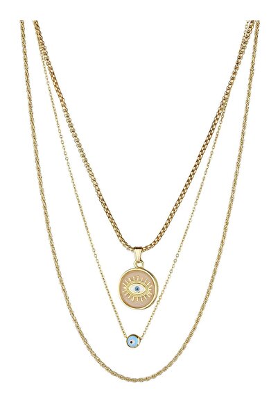 Klips Concept قلادة مفصلة بثلاثة خرزات