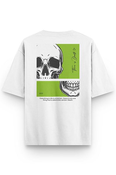 Overoz Μπλουζάκι Skull Skull Back Semi Oversize 1208